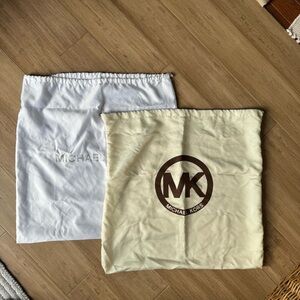 Michael Kors White and Cream Dust Bags